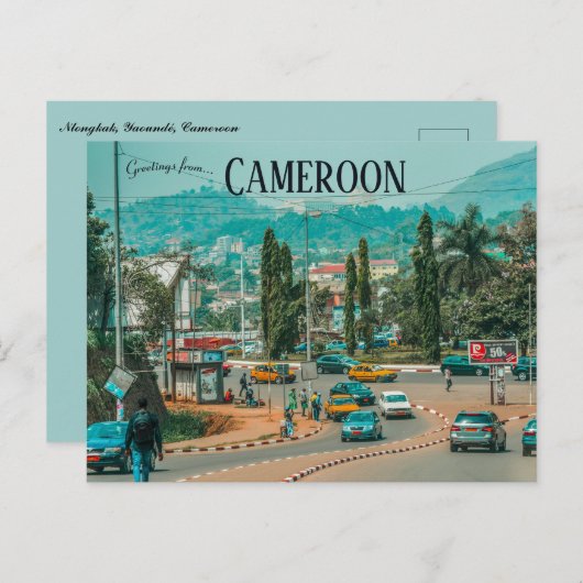Nlongkak Yaounde Cameroon Briefkaart (Voorkant / Achterkant)