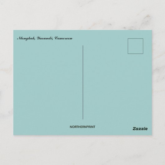 Nlongkak Yaounde Cameroon Briefkaart (Achterkant)