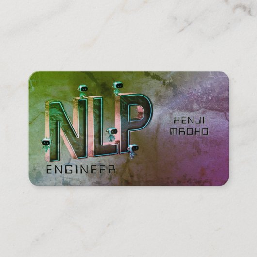 🤖NLP Engineer Chatbot Developer Conversational AI Visitekaartje (Voorkant)