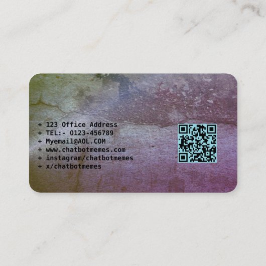 🤖NLP Engineer Chatbot Developer Conversational AI Visitekaartje (Achterkant)