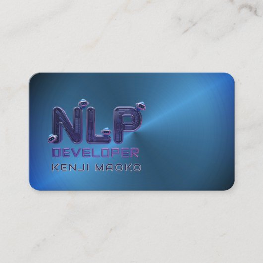 🤖NLP-ingenieur Chatbotontwikkelaar AI QR-codekaar Visitekaartje (Voorkant)