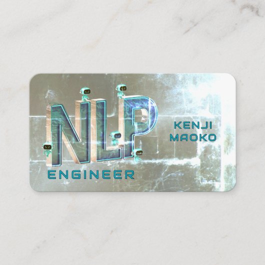 🤖NLP-ingenieur Chatbotontwikkelaar Conversatie-AI Visitekaartje (Voorkant)