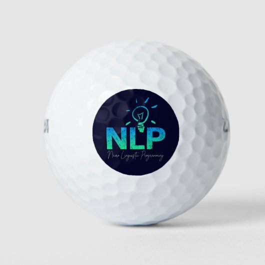 NLP Neuro-linguïstische programmeercoach en traine Golfballen (Voorkant)