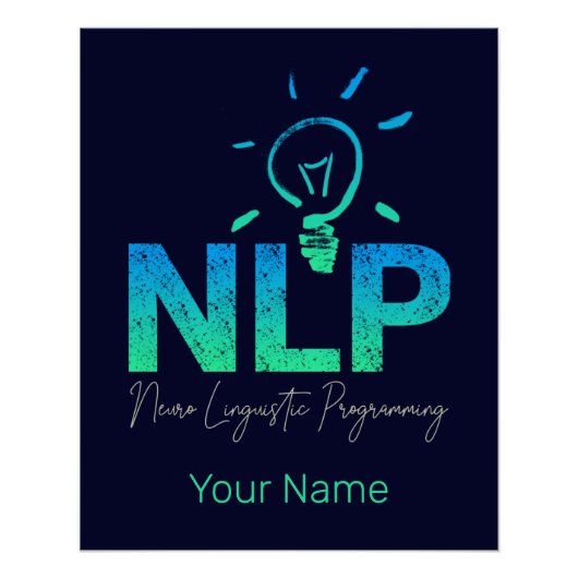 NLP Neuro-linguïstische programmeercoach en traine Perfect Poster (Voorkant)