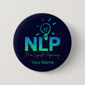NLP Neuro-linguïstische programmeercoach en traine Ronde Button 5,7 Cm (Voorkant)