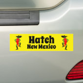 NM Chili Peppers Hatch New Mexico chili festival! Bumpersticker (Op auto)