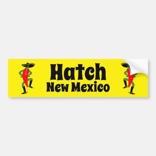 NM Chili Peppers Hatch New Mexico chili festival! Bumpersticker (Voorkant)