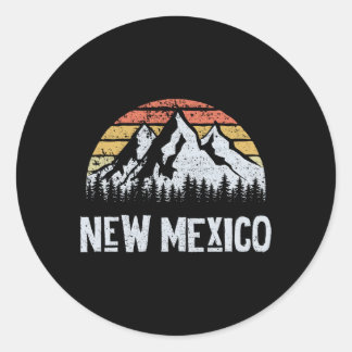NM New Mexico Mountain State Ronde Sticker