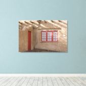 NM, New Mexico, Santa Fe, Canyon Road, legendarisc Canvas Afdruk (Insitu (Houten vloer))