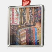 NM, New Mexico, Santa Fe, Navajo-kleding, Metalen Ornament (Links)