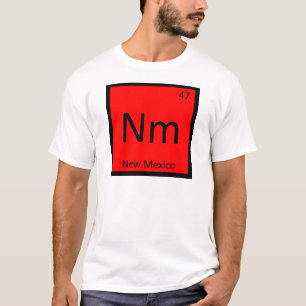Nm - New Mexico State scheikunde periodiek systeem T-shirt