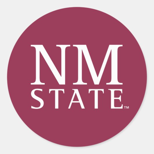 NM Staat Ronde Sticker (Voorkant)