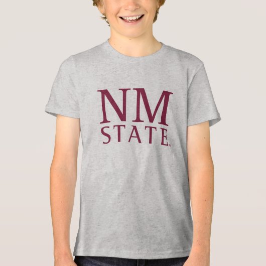 NM Staat Tri-Blend Shirt (Voorkant)
