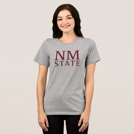 NM Staat Tri-Blend Shirt (Voorkant volledig)