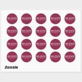 NM State University Ronde Sticker (Vel)