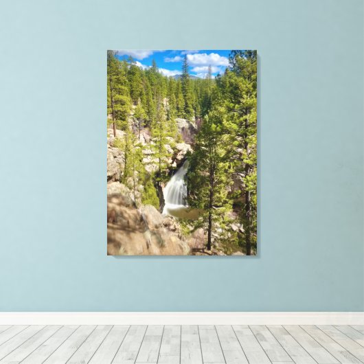 NM-watervallen Canvas Afdruk (Insitu (Houten vloer))