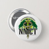 NMCT Caduceus Ronde Button 5,7 Cm (Voorkant /achterkant)