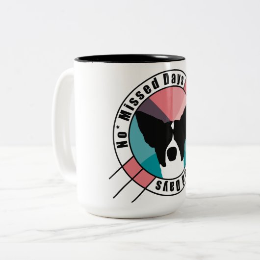 NMD-cirkelontwerp Tweekleurige Koffiemok (Voorkant links)