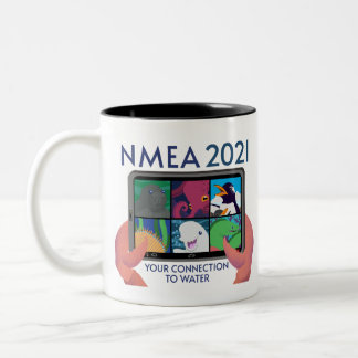 NMEA 2021 Logo - Transparante vaste activa Tweekleurige Koffiemok