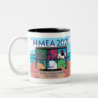NMEA 2021-Logo - volledig Tweekleurige Koffiemok