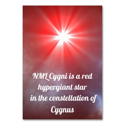 NML Cygni Kaart (Achterkant)