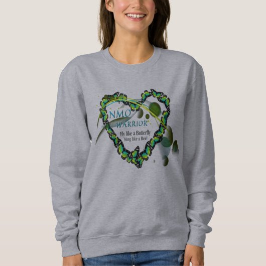 NMO Warrior Butterfly Heart Awareness Trui (Voorkant)