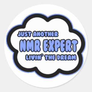 NMR-expert.. Livin' The Dream Ronde Sticker