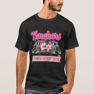NN Funny Vrouw Trucker Driver Kostuum Trucker Mam T-shirt