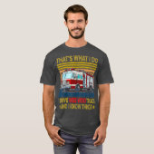 Nn I Drive Wee Woo Truck FireFighter Costuum T-shirt (Voorkant volledig)