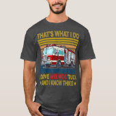 Nn I Drive Wee Woo Truck FireFighter Costuum T-shirt (Voorkant)