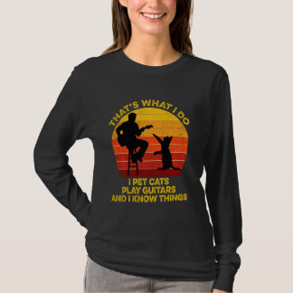Nn Retro dat ik cat Guitar T-shirt
