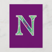 Nn Verlicht Monogram Briefkaart (Voorkant)