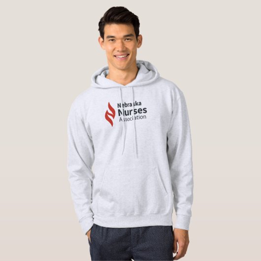 NNA Logo Lichtgekleurde Hoodie (Voorkant volledig)