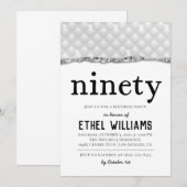 Nnegentiety Diamond Birthday Uitnodiging (Voorkant / Achterkant)