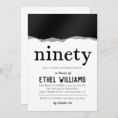 Nnegentiety Diamond Birthday Uitnodiging (Voorkant / Achterkant)