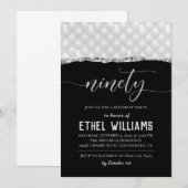 Nnegentiety Diamond Birthday Uitnodiging (Voorkant / Achterkant)