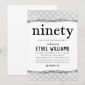 Nnegentiety Diamond Birthday Uitnodiging (Voorkant / Achterkant)