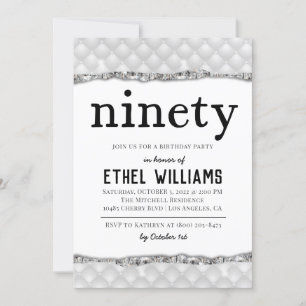 Nnegentiety Diamond Birthday Uitnodiging