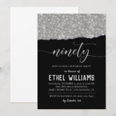 Nnegentiety Diamond Birthday Uitnodiging (Voorkant / Achterkant)