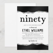 Nnegentiety Diamond Birthday Uitnodiging (Voorkant / Achterkant)