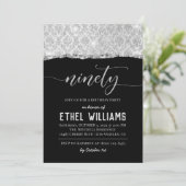 Nnegentiety Diamond Birthday Uitnodiging (Staand voorkant)