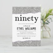 Nnegentiety Diamond Birthday Uitnodiging (Staand voorkant)