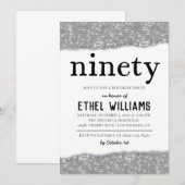 Nnegentiety Diamond Birthday Uitnodiging (Voorkant / Achterkant)