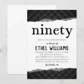 Nnegentiety Diamond Birthday Uitnodiging (Voorkant / Achterkant)