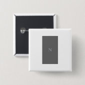 NNOONN SIMPLE LOGO CELL VIERKANTE BUTTON 5,1 CM (Voorkant /achterkant)