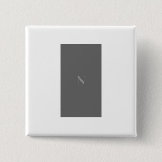 NNOONN SIMPLE LOGO CELL VIERKANTE BUTTON 5,1 CM (Voorkant)