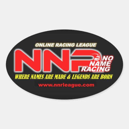 NNR ovale liga logo Sticker (Voorkant)