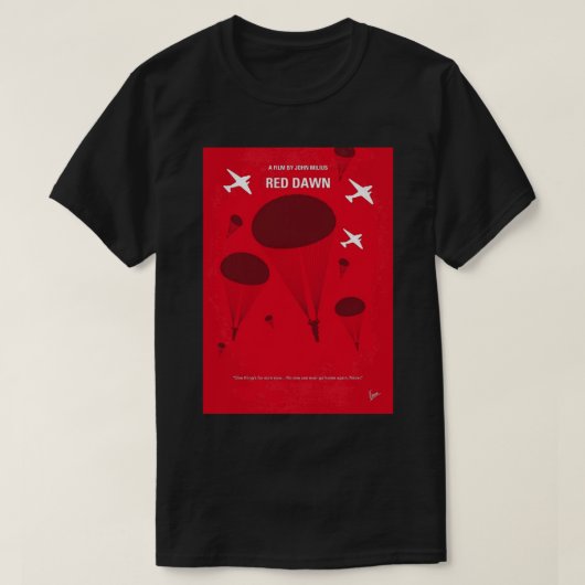 No1018 My Red Dawn miniem poster Sticker T-shirt (Design voorkant)