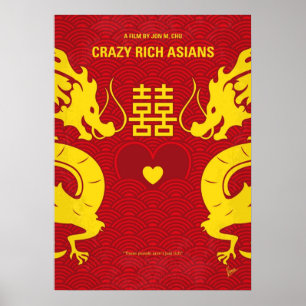 No1094 My Crazy Rich Asians miniem film Poster