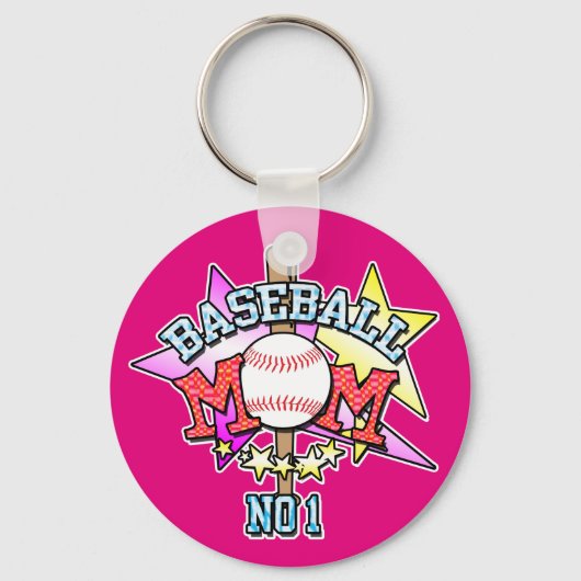 No1 Baseball Ma Key Ring Sleutelhanger (Voorkant)